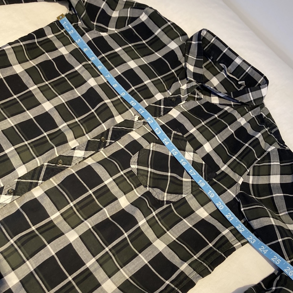 Athleta Sierra boyfriend button down blouse tunic L - Picture 9 of 13